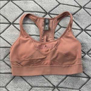 Adidas Stella McCartney Sports Bra in Tan